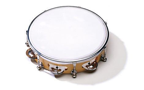 TAMBURELLO CON PELLE E SONAGLI