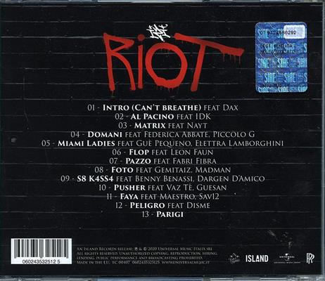 IZI -RIOT *CD AUTOGRAFATO LIMITED EDITION* *2020*