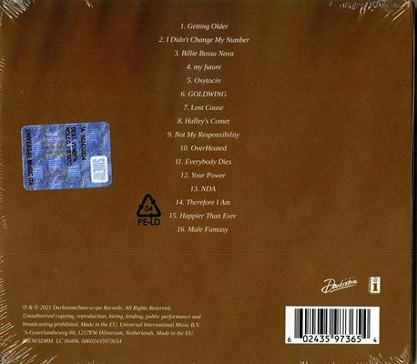 BILLIE EILISH -HAPPIER THAN EVER *2021*