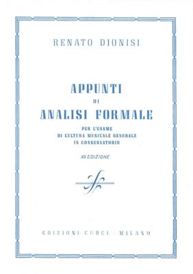 DIONISI R.-APPUNTI DI ANALISI FORMALE