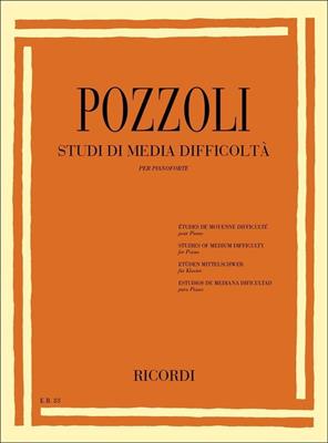 POZZOLI E.-STUDI DI MEDIA DIFFICOLTA' PER PIANOFORTE