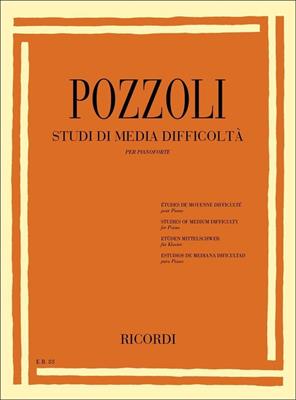 POZZOLI E.-STUDI DI MEDIA DIFFICOLTA' PER PIANOFORTE