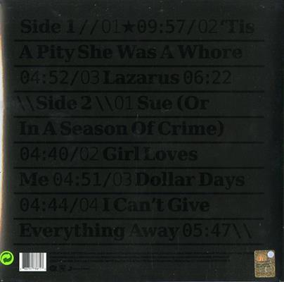 DAVID BOWIE -BLACKSTAR *2016* *LP*