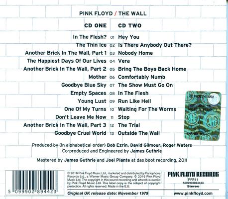 PINK FLOYD -THE WALL *2-CD* *2011*