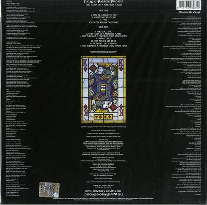 ALAN PARSON PROJECT -THE TURN OF A FRIEND CARD *1980* *LP*