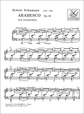 SCHUMANN R.-ARABESCO OP 18 PER PIANOFORTE