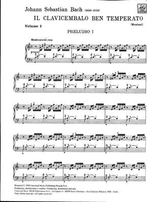 BACH J.S.-IL CLAVICEMBALO BEN TEMPERATO VOL 1 *REV.MONTANI*