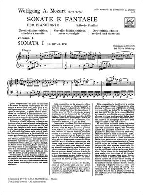 MOZART W.A.-SONATE E FANTASIE VOL 1 *REV.CASELLA*