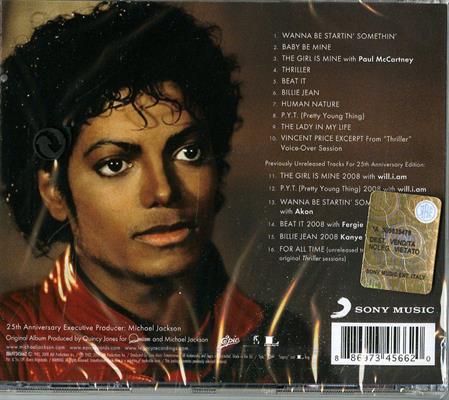MICHAEL JACKSON -THRILLER *1-CD* 2008*