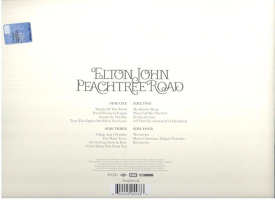 ELTON JOHN -PEACHTREE ROAD *2-LP*