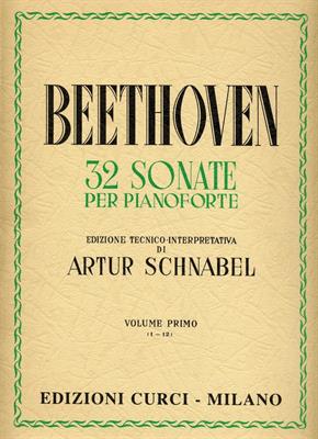 BEETHOVEN -32 SONATE VOL 1 (1 - 12) PER PIANO *REV.SCHNABEL*