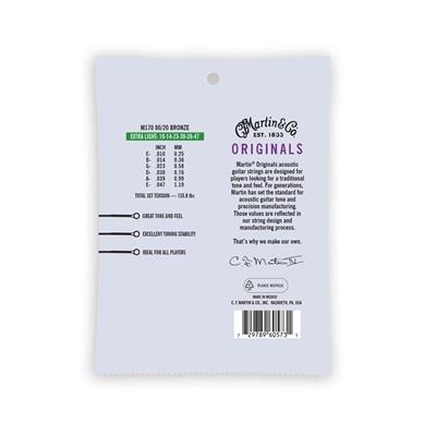 MUTA 0,10 X ACUSTICA BRONZE MARTIN ORIGINALS M170 80/20