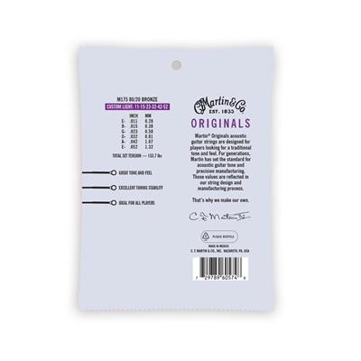 MUTA 0,11 X ACUSTICA BRONZE MARTIN ORIGINALS M175 80/20