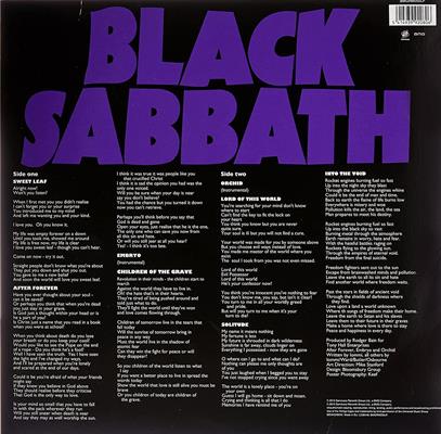 BLACK SABBATH -MASTERS OF REALITY *1971* *LP*