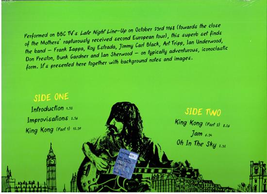 FRANK ZAPPA -LIVE IN LONDON '68 *LP*