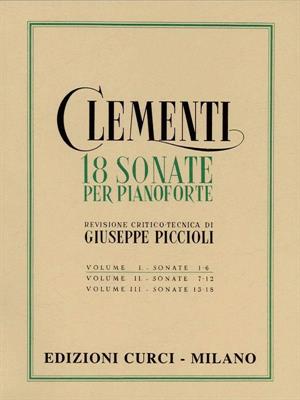 CLEMENTI M.-18 SONATE VOL 1 PER PIANOFORTE *REV.:PICCIOLI*