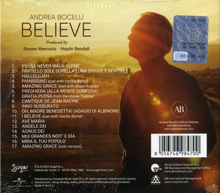 BOCELLI ANDREA -BELIEVE *DELUXE EDITION DIGIPACK + 3 BRANI* 2020