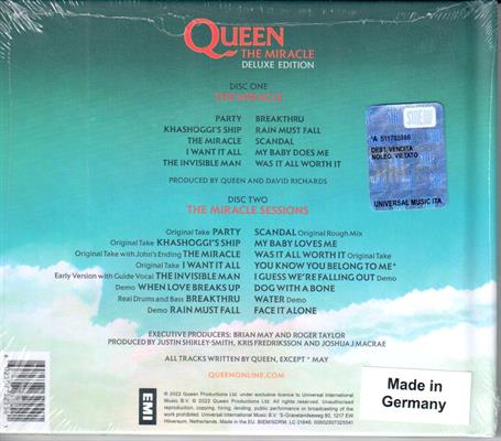 QUEEN -THE MIRACLE *2-CD DELUXE EDITION* *2022*