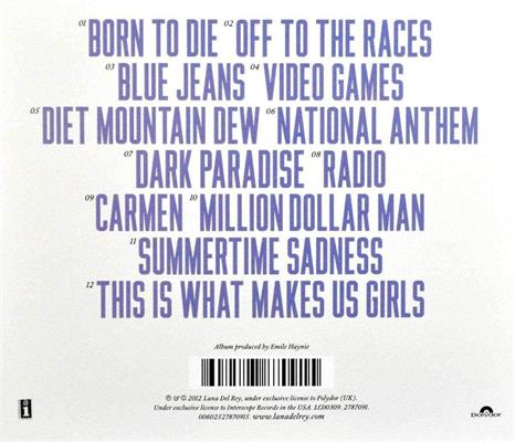 LANA DEL REY -BORN TO DIE *2012*