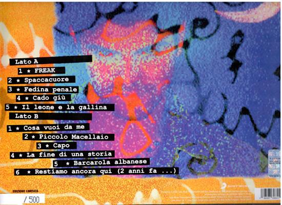 BERSANI SAMUELE -FREAK *EDIZIONE NUMERATA VINILE ROSSO 180GR*