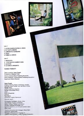 FOSSATI IVANO -LA MIA BANDA SUONA IL ROCK *VINILE BLU*