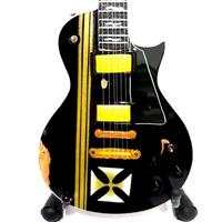 CHITARRA IN MINIATURA IN LEGNO REPLICA METALLICA