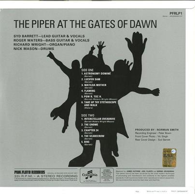 PINK FLOYD -THE PIPER AT THE GATES OF DAWN *LP 180GR* *2016*