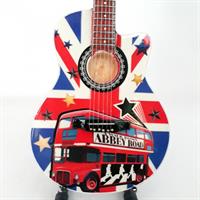 MINI CHITARRA IN LEGNO DA COLLEZIONE REPLICA THE BEATLES