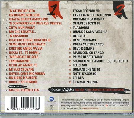 CALIFANO FRANCO -1972-1975 THE COMPLETE STUDIO COLLECTION *2-CD*