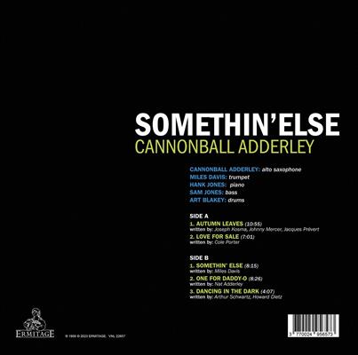CANNONBALL ADDERLEY -SOMETHIN' ELSE *VINILE GIALLO*