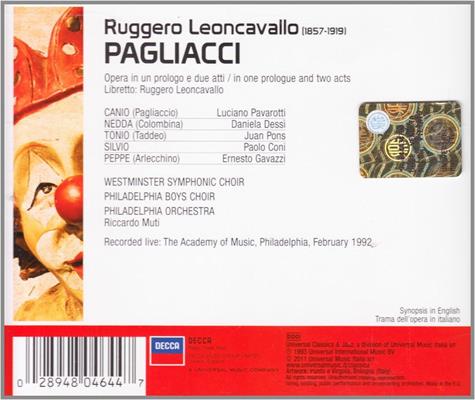 LEONCAVALLO R.-PAGLIACCI *PAVAROTTI/MUTI*