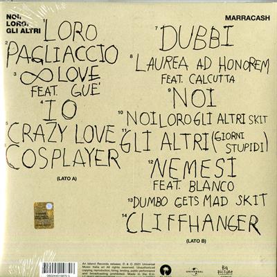 MARRACASH -NOI LORO GLI ALTRI *LP*