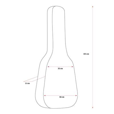 BORSA PER CHITARRA CLASSICA IMBOTTITA 10MM TOBAGO GB20C
