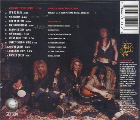 GUNS N' ROSES -APPETITE FOR DESTRUCTION