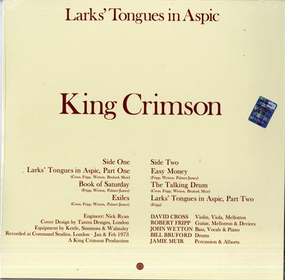 KING CRIMSON -LARK'S TONGUES IN ASPIC (40TH ANNIVERSARY)