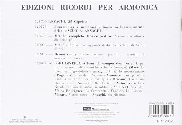 ANZAGHI L.O.-METODO LAMPO X ARMONICA A BOCCA
