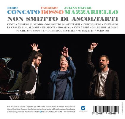 CONCATO/BOSSO/MAZZARIELLO -NON SMETTO DI ASCOLTARTI *2016*