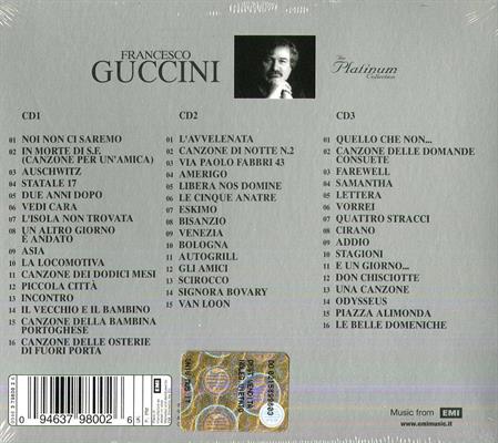 GUCCINI FRANCESCO -THE PLATINUM COLLECTION *3-CD *2006*