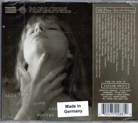 TAYLOR SWIFT -THE TORTURED POETS DEPARTMENT / THE ANTHOLOGY *2CD