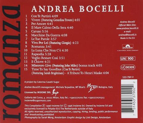 BOCELLI ANDREA -ROMANZA