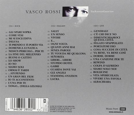 ROSSI VASCO -THE PLATINUM COLLECTION /ROCK BALLADS LIVE *3-CD*