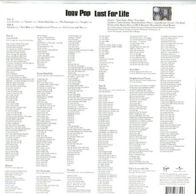 IGGY POP -LUST FOR LIFE *LP*