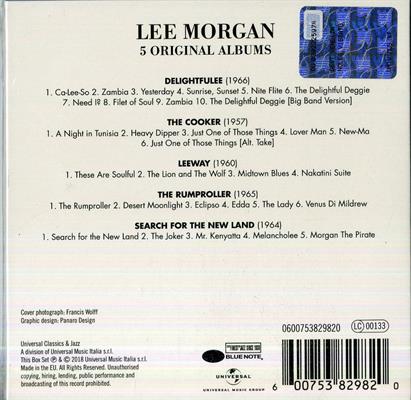 LEE MORGAN -5 ORIGINAL ALBUMS *5-CD*