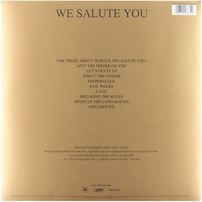 AC/DC -FOR THOSE ABOUT TO ROCK *1981*