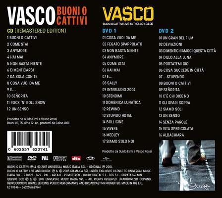 ROSSI VASCO -BUONI O CATTIVI *CD+2DVD* *2017* MODENA PARK