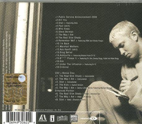 EMINEM -THE MARSHALL MATHERS LP *2-CD* *2001*