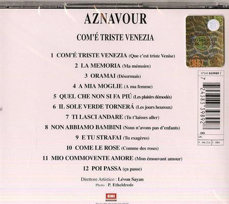 AZNAVOUR -COM'E' TRISTE VENEZIA *1995*