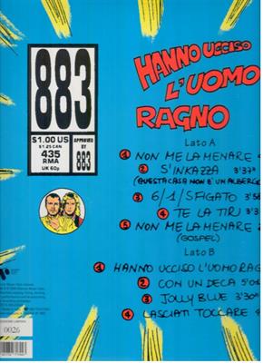 883 -HANNO UCCISO L'UOMO RAGNO *PICTURE DISC*