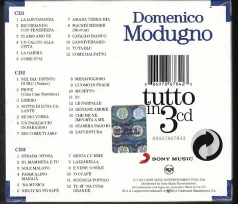 MODUGNO DOMENICO -TUTTO IN 3 CD