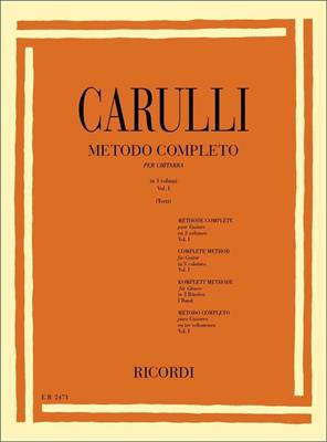 CARULLI F.-METODO COMPLETO PER CHITARRA VOL 1